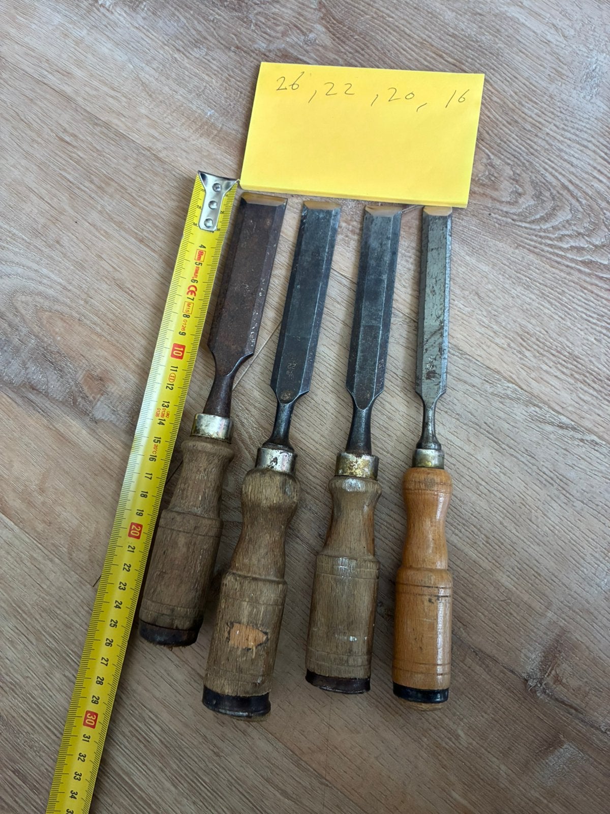 Steekbeitel beitel 4stuks, Ophalen of Verzenden, Zo goed als nieuw