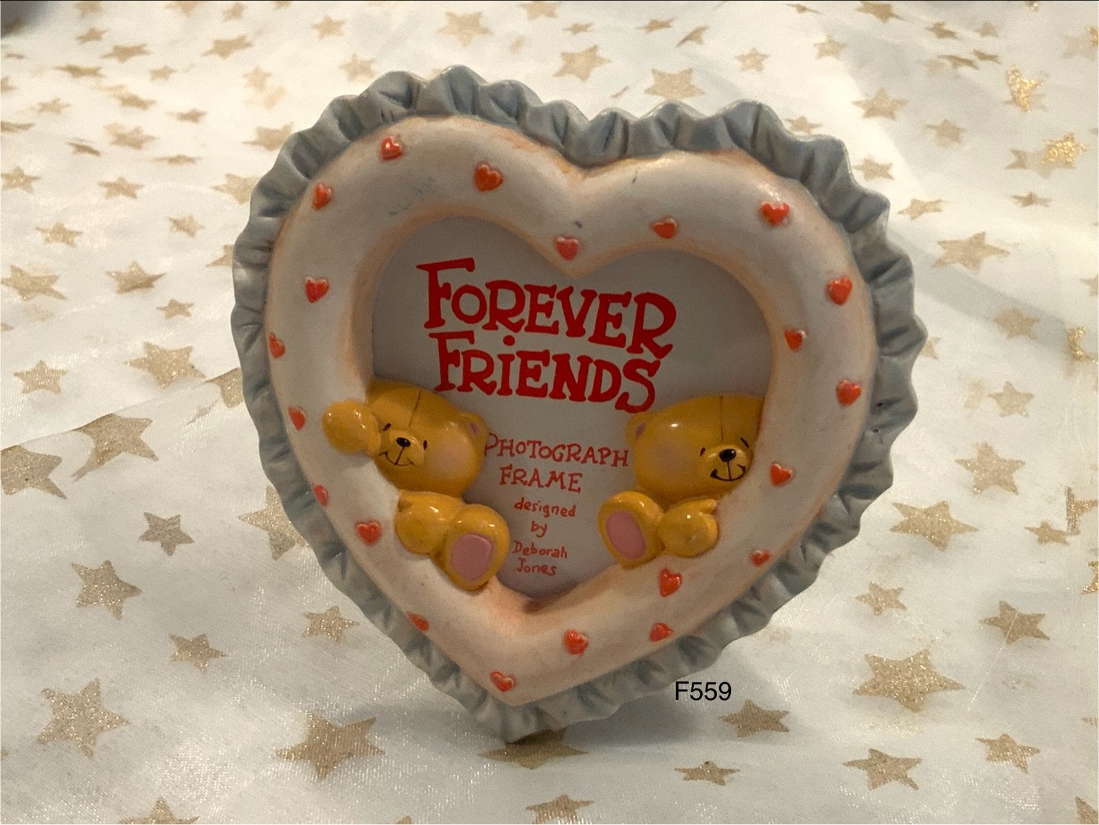Forever Friends Fotolijstje Hartvormig, Ophalen of Verzenden, Gebruikt, Overige materialen, Minder dan 50 cm