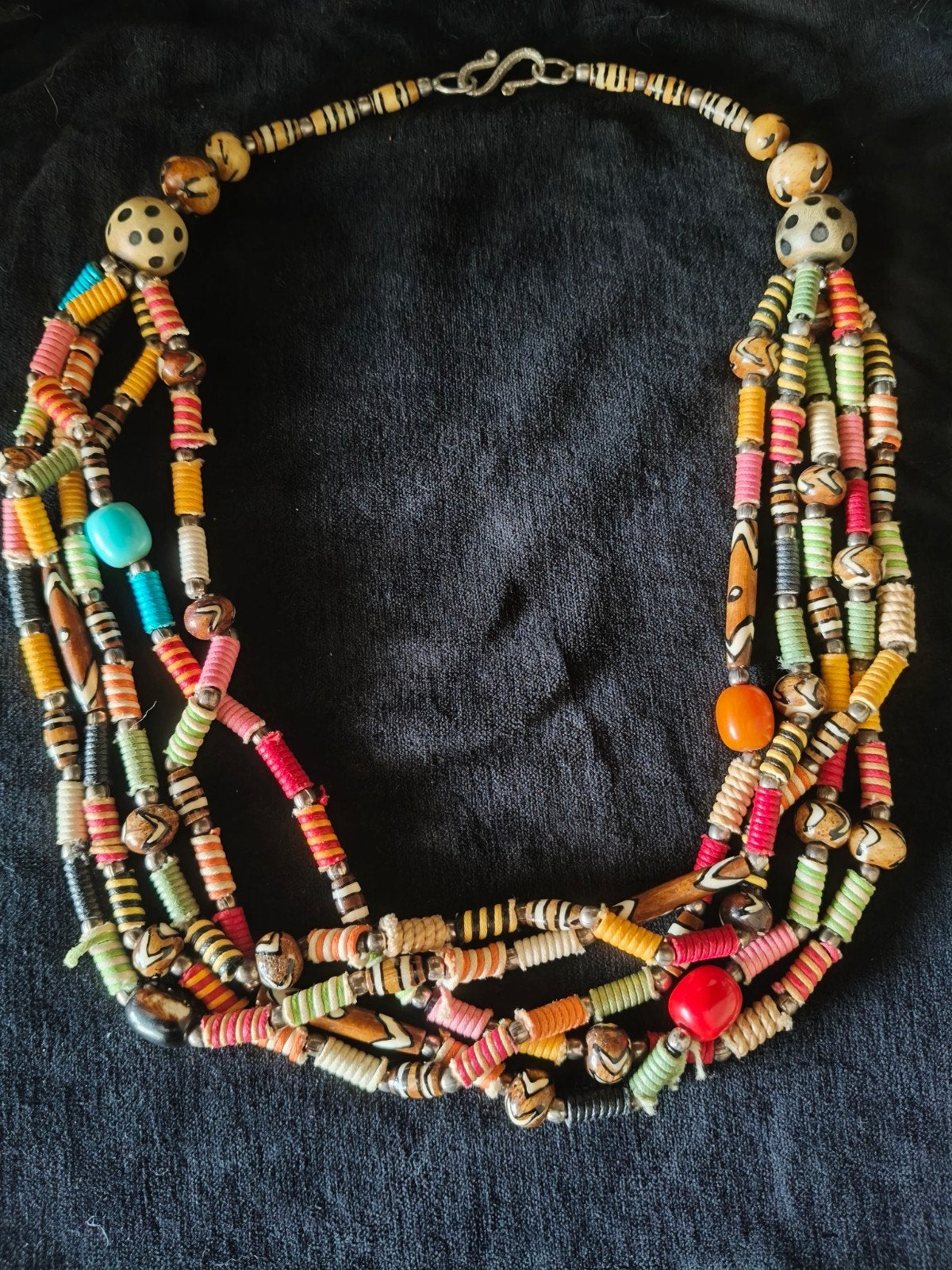 Prachtige handgemaakte Tibetaanse ketting, 68cm, Ophalen of Verzenden, Nieuw, Overige materialen