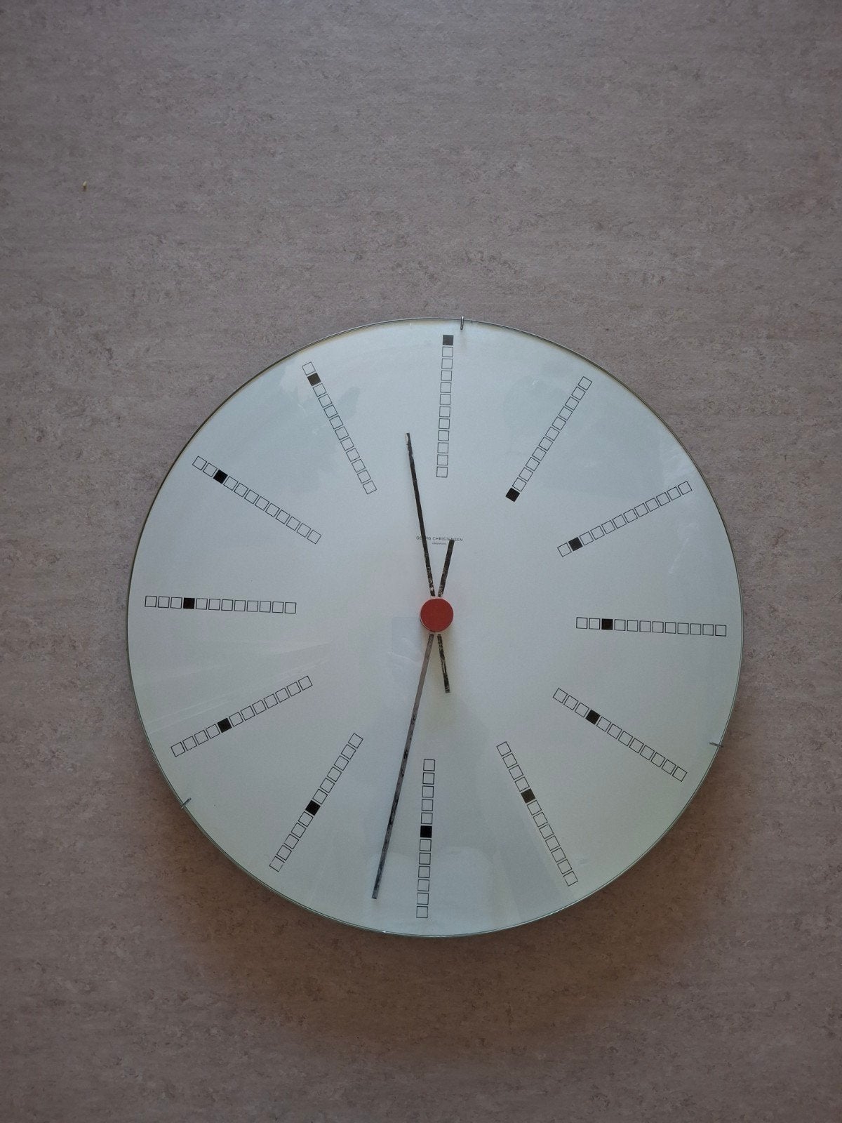 Design Arne Jacobsen 'Bankers' Wall Clock (Georg Christensen, Ophalen