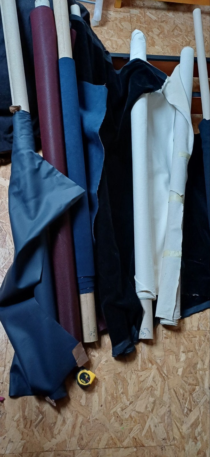 Partij coupons meubelstoffen, Ophalen, Nieuw, Blauw, Tapijttegels