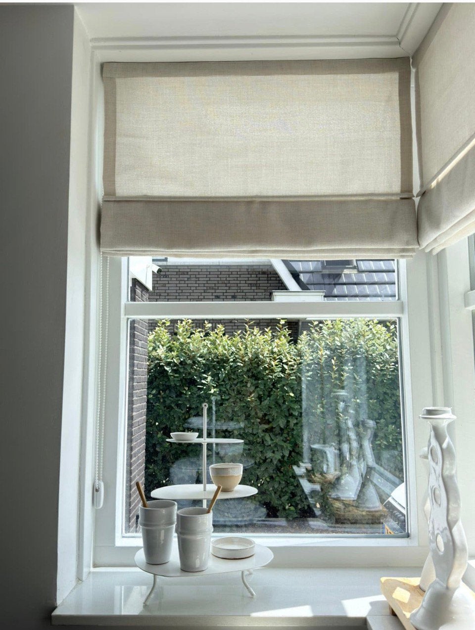 Vouwgordijn crème | nieuw, Huis en Inrichting, Ophalen, Nieuw, Crème, Vouwgordijn