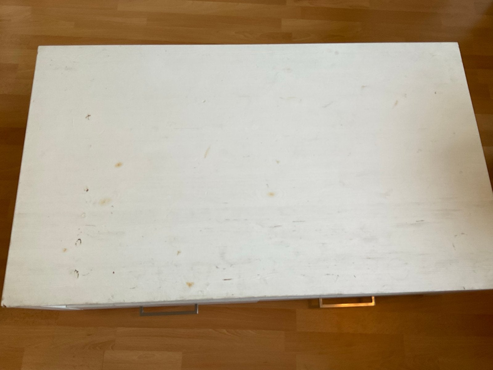 Salontafel Jan des Bouvrie, wit met lades, Huis en Inrichting, Tafels | Salontafels, Ophalen, Gebruikt, 50 tot 100 cm, 100 tot 150 cm