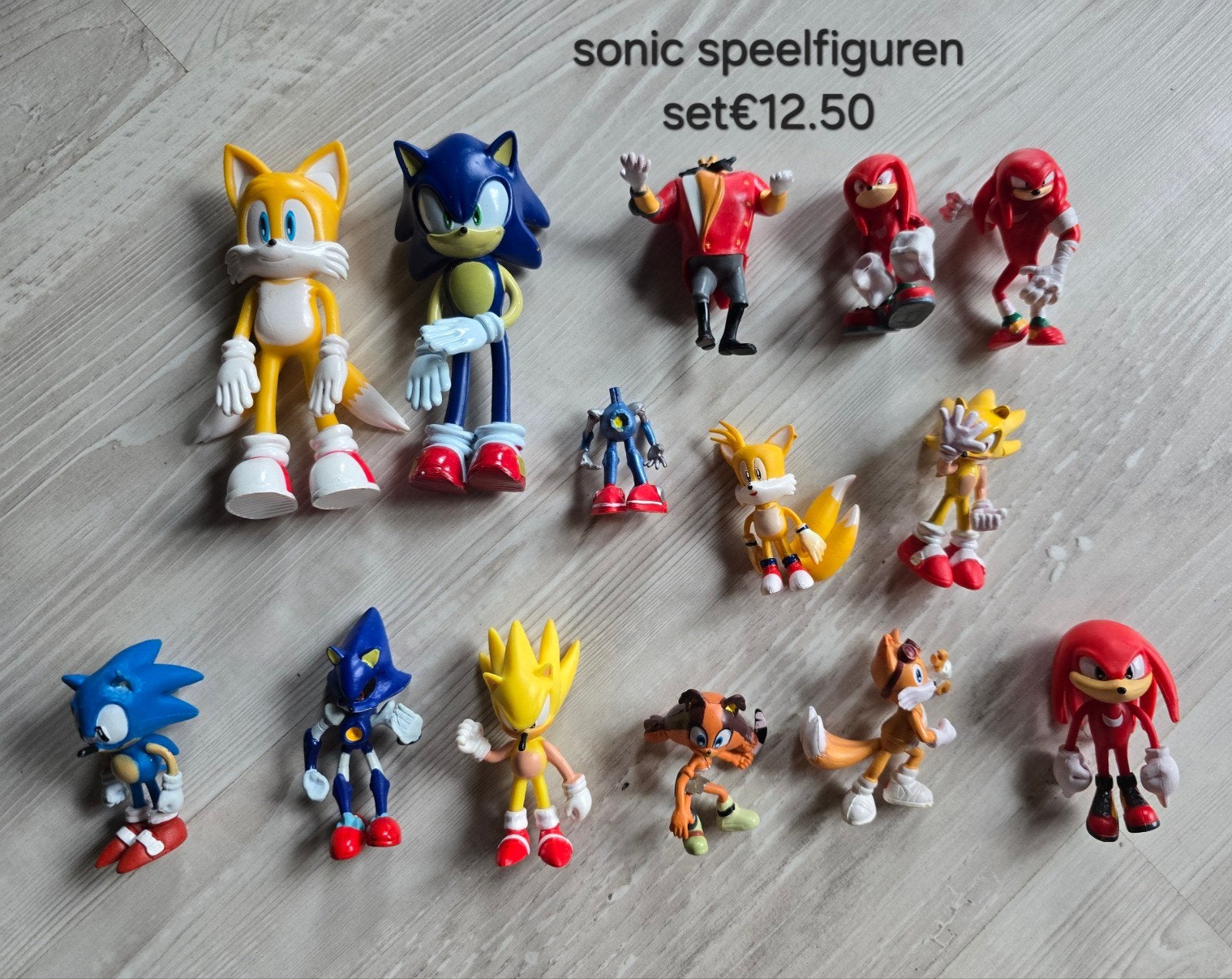 sonic speelfiguren set, Verzamelen, Poppetjes en Figuurtjes, Ophalen, Zo goed als nieuw