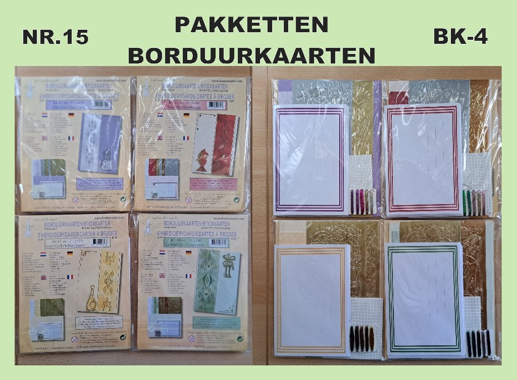nr.15 PAKKETJES LEANE BORDUURKAARTEN VOOR KAARTEN MAKEN, Hobby en Vrije tijd, Kaarten | Zelf maken, Ophalen of Verzenden, Nieuw