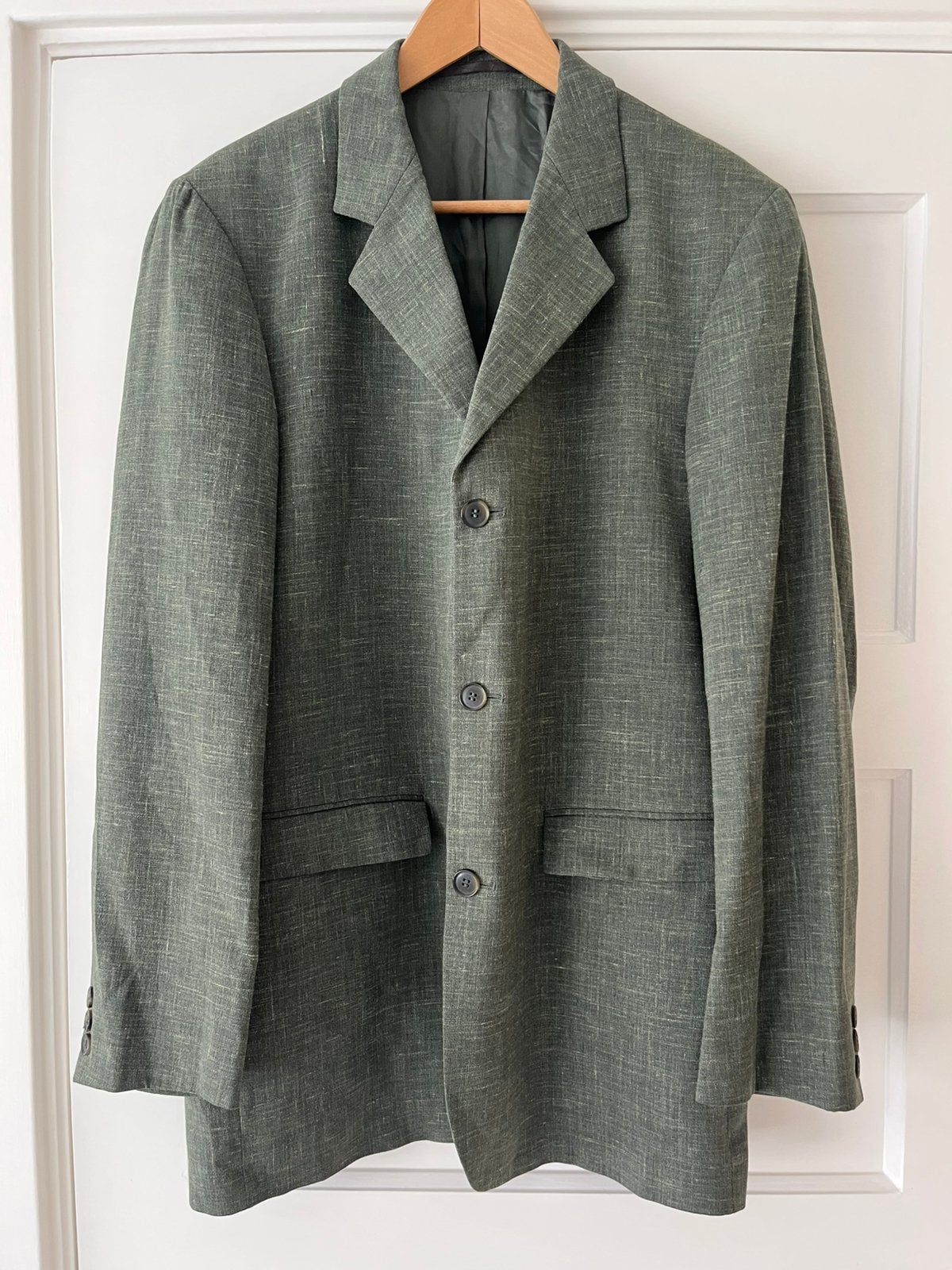 Vintage groene blazer Stones maat 98, Ophalen of Verzenden, Zo goed als nieuw, Maat 52/54 (L), Grijs