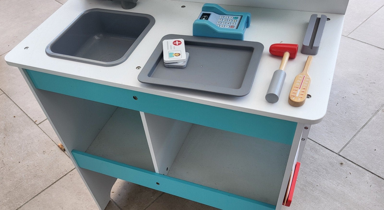 Houten Dokterskoffer Speelset met Accessoires, Ophalen, Gebruikt, Jongen of Meisje