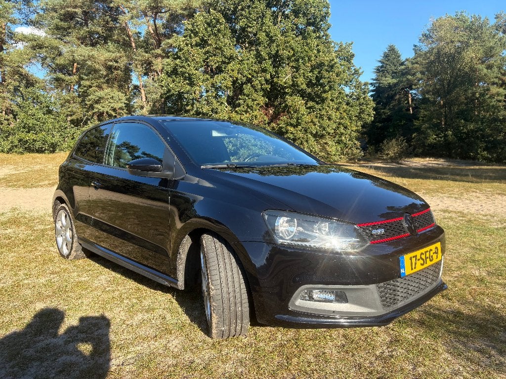 Volkswagen Polo 1.4 TSI 132KW DSG 2012 Zwart, Auto's, Stof, 1169 kg, 4 cilinders, 179 pk