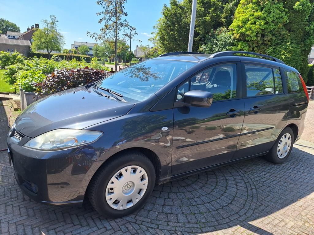 Mazda 5 2.0 2005 Grijs 7p, Auto's, Mazda, Particulier, ABS, Airbags, Boordcomputer, Centrale vergrendeling, Climate control, Cruise Control