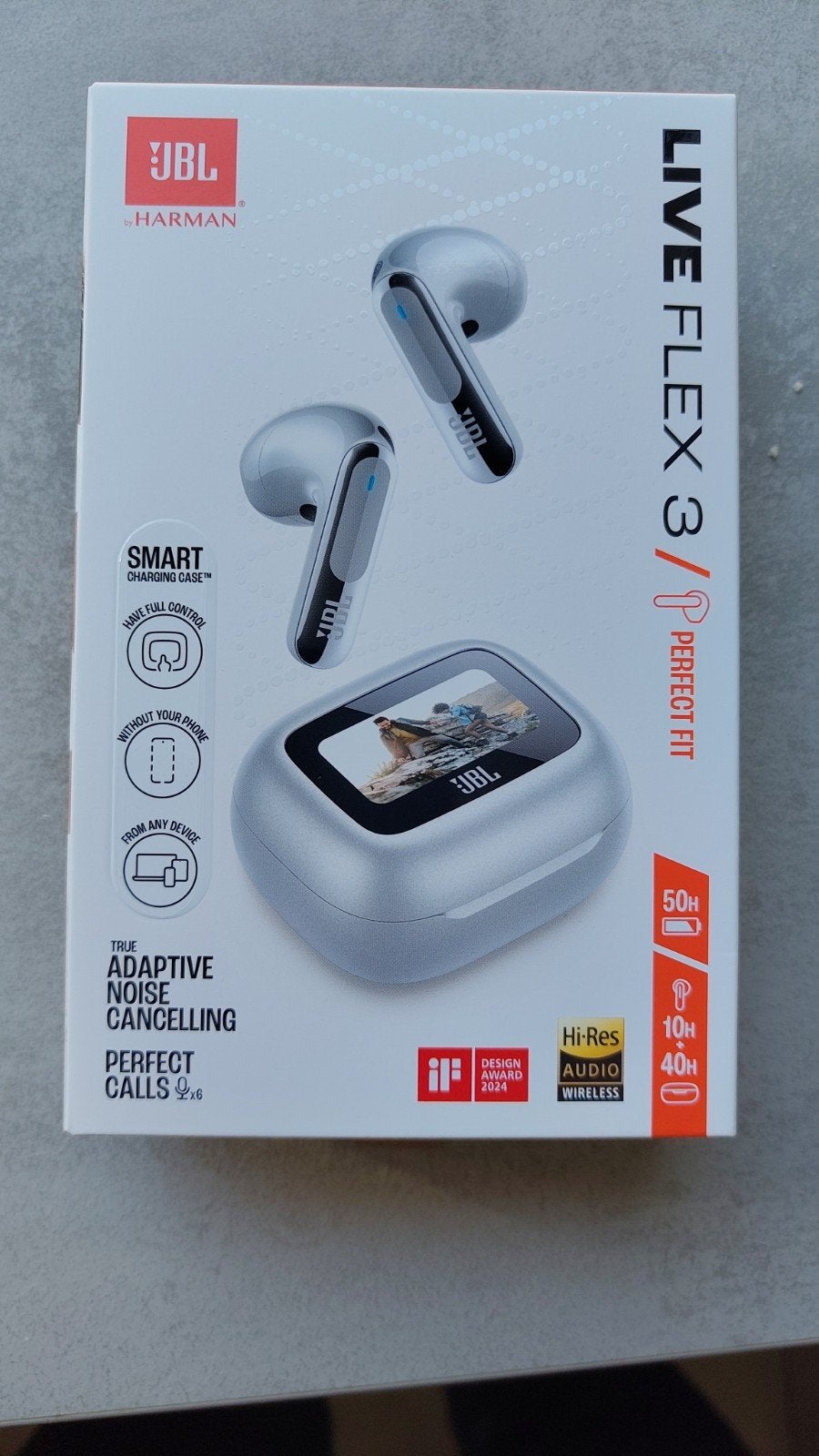 JBL Live Flex 3 TWS oordopjes - Nieuw in doos, geseald, In-ear, JBL, Zilver, Nieuw
