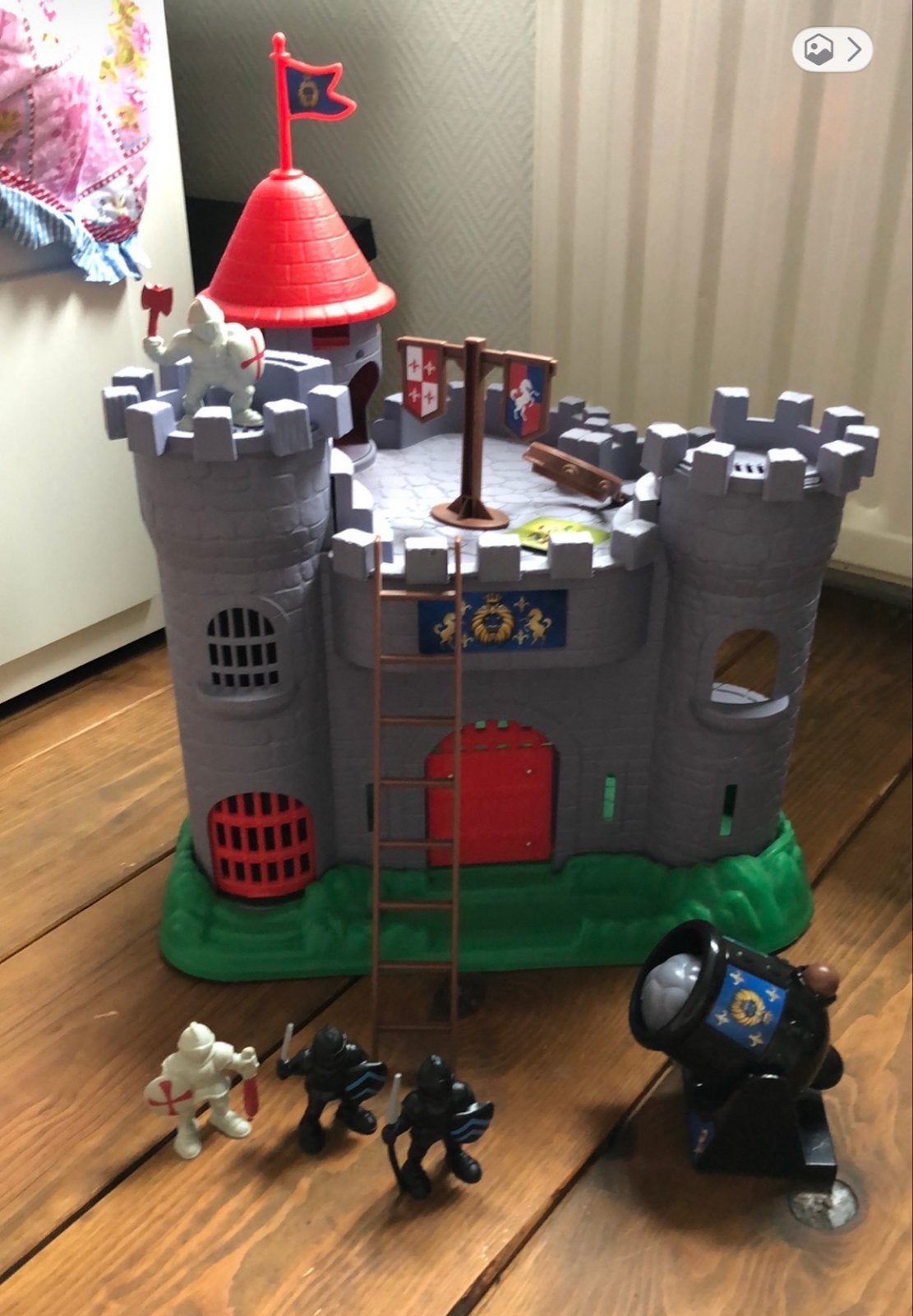 Speelkasteel met ridders en kanon, Ophalen, Gebruikt, Jongen of Meisje