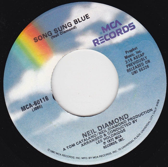 Neil Diamond - Song Song Blue 7"45
