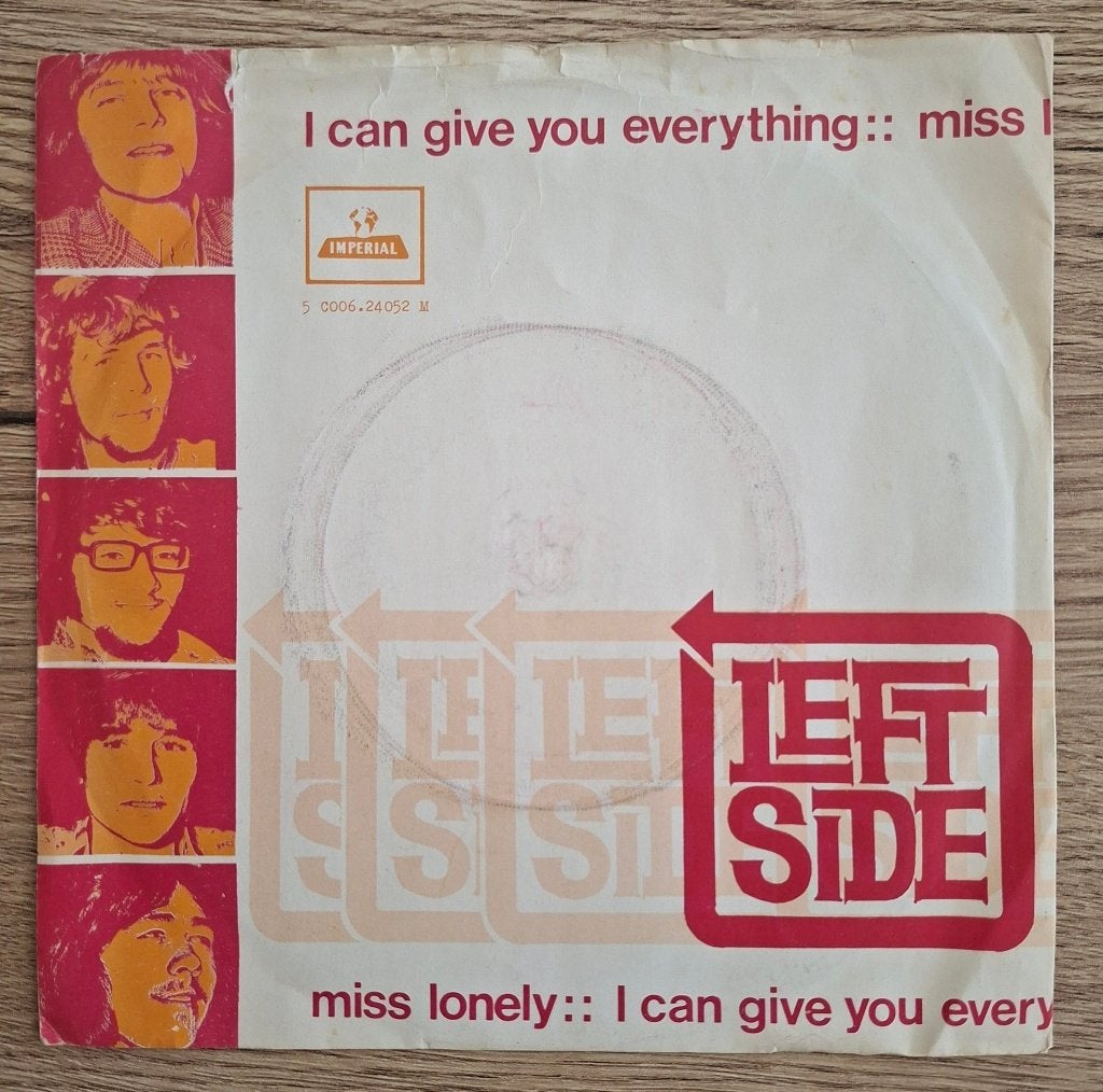 Left Side single Nederbeat Volendam I Can Give You Everythin, Cd's en Dvd's, Vinyl Singles, Ophalen of Verzenden, Gebruikt, 7 inch