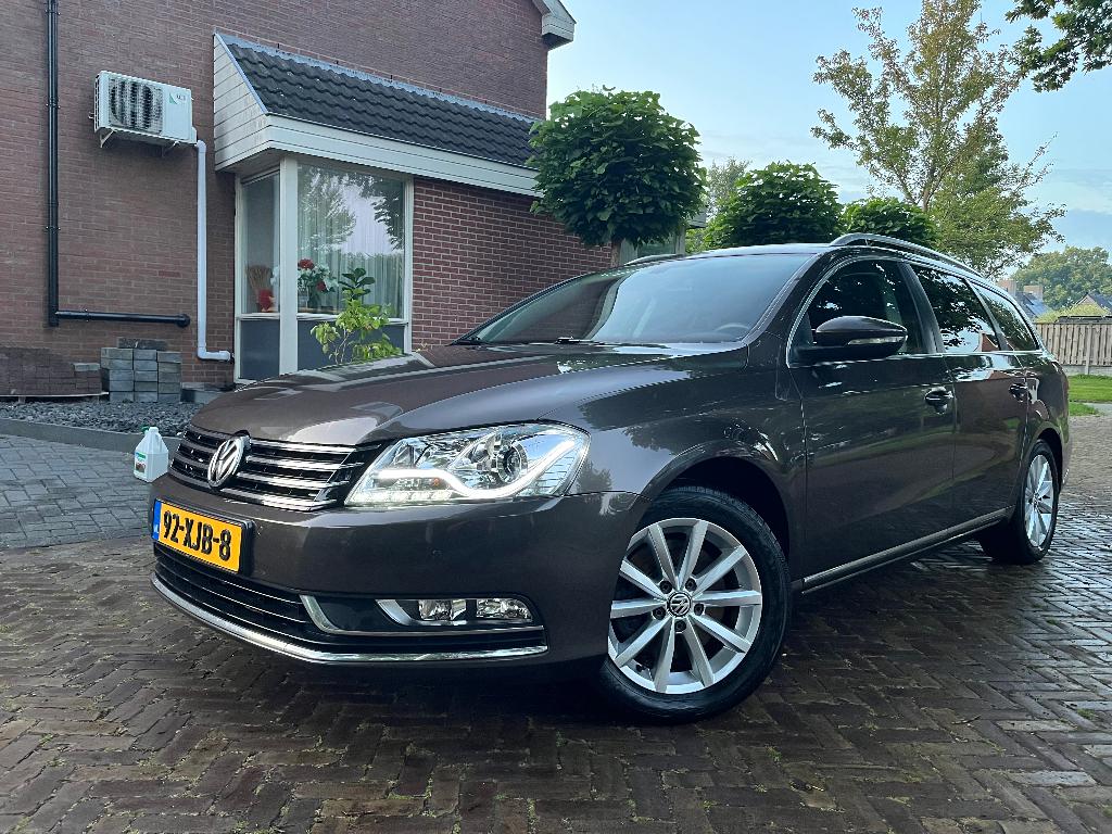 Volkswagen Passat 1.4 TSI DSG 2012 - Topstaat - Ketting v.v., Stof, Bruin, 122 pk, Origineel Nederlands