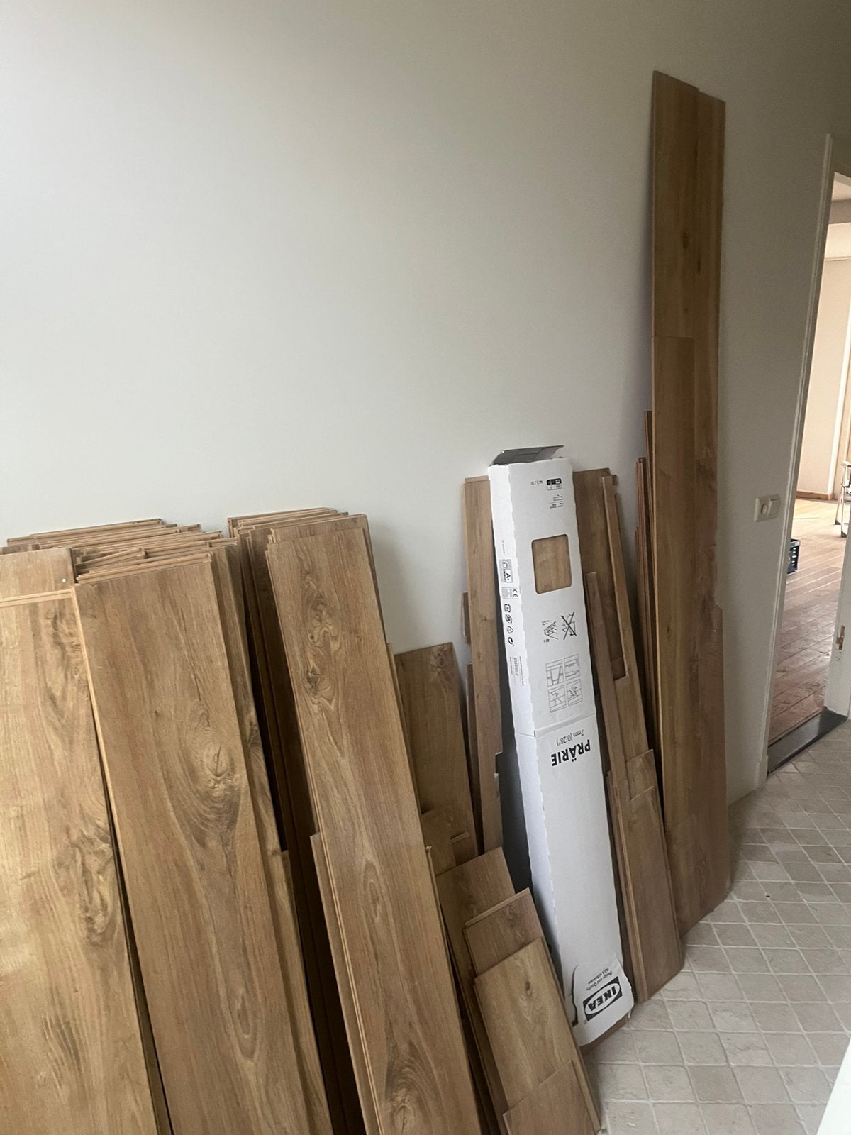 Laminaat vloer 30-40m2 Prarie Ikea, Ophalen, 50 tot 150 cm, Zo goed als nieuw, 10 m² of meer