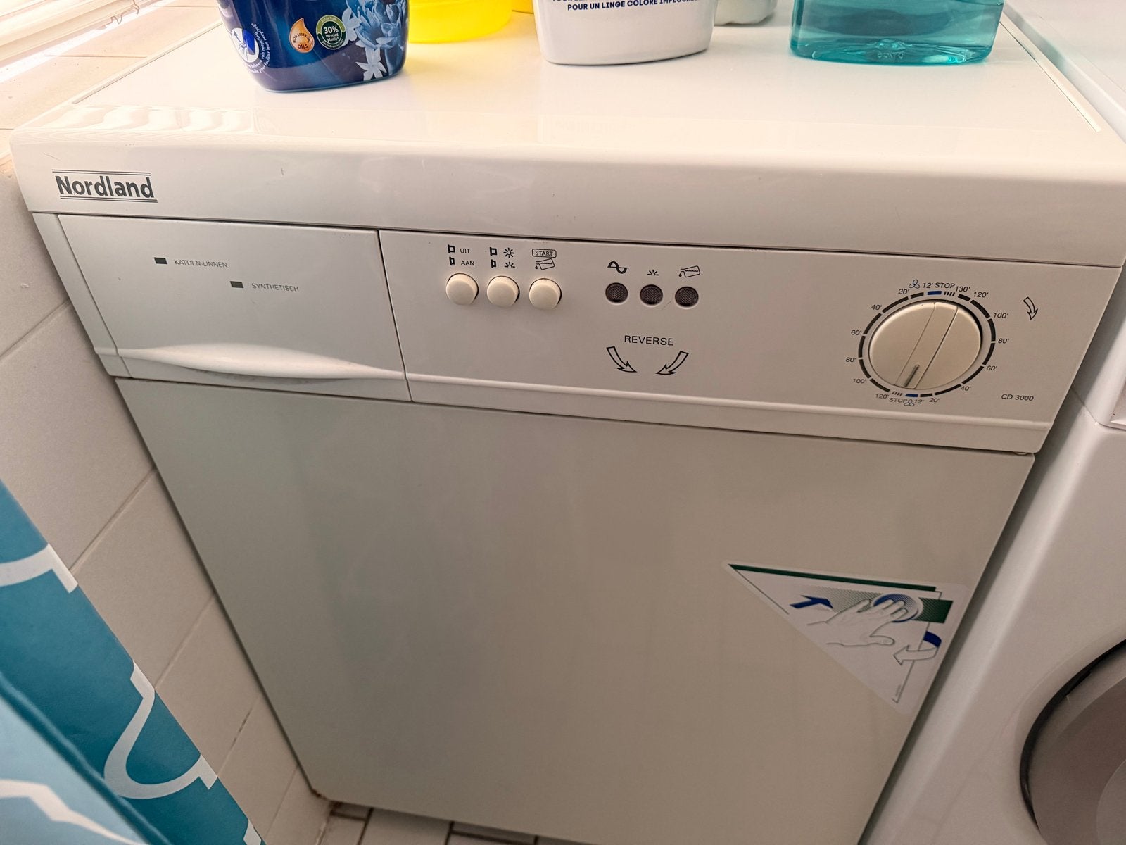 Nordland Droger - Betrouwbaar en Compact, 6 tot 8 kg, Gebruikt, Overige typen, Ophalen of Verzenden