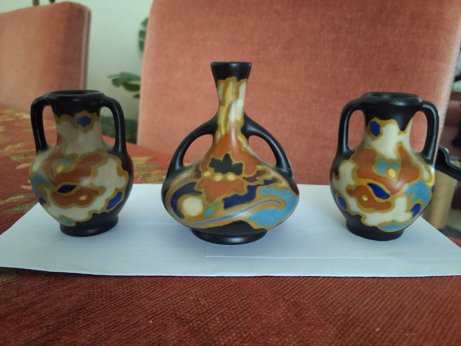 prachtig miniatuur 2x7 1x9 cmREGINA  GOUDA, Ophalen of Verzenden