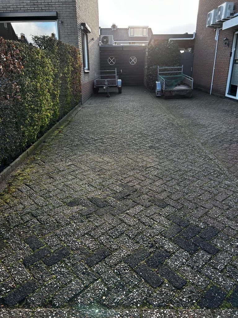 Gratis klinkers (oprit, terras of tuinpad), Tuin en Terras, Ophalen, Gebruikt, Beton, Klinkers