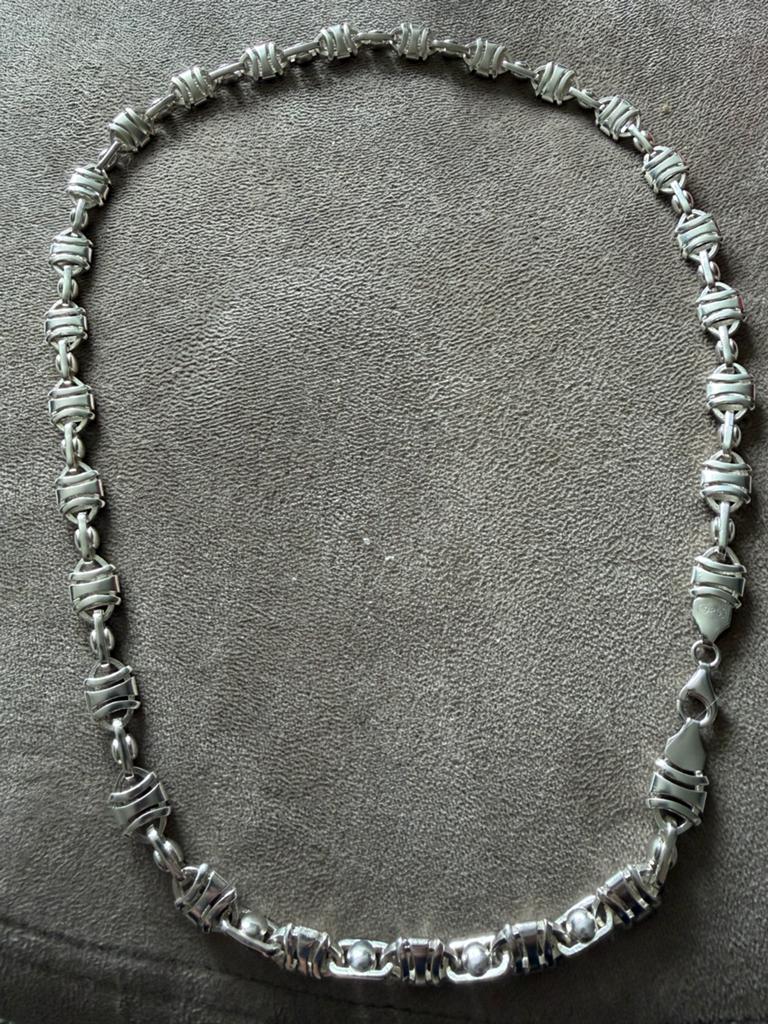 Zilveren ketting 925 - 63,5 cm - Nieuw!, Sieraden, Tassen en Uiterlijk, Broches, Ophalen of Verzenden, Zo goed als nieuw, Zilver