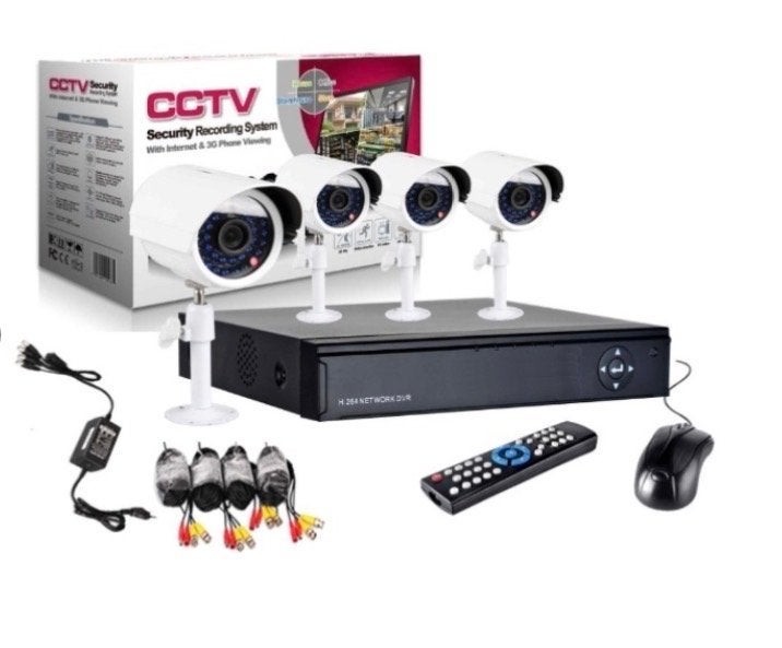 CCTV Beveiligingssysteem met 4 Buitencamera's en DVR, Ophalen of Verzenden, Nieuw, Buitencamera
