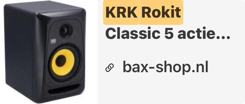 KRK speaker set