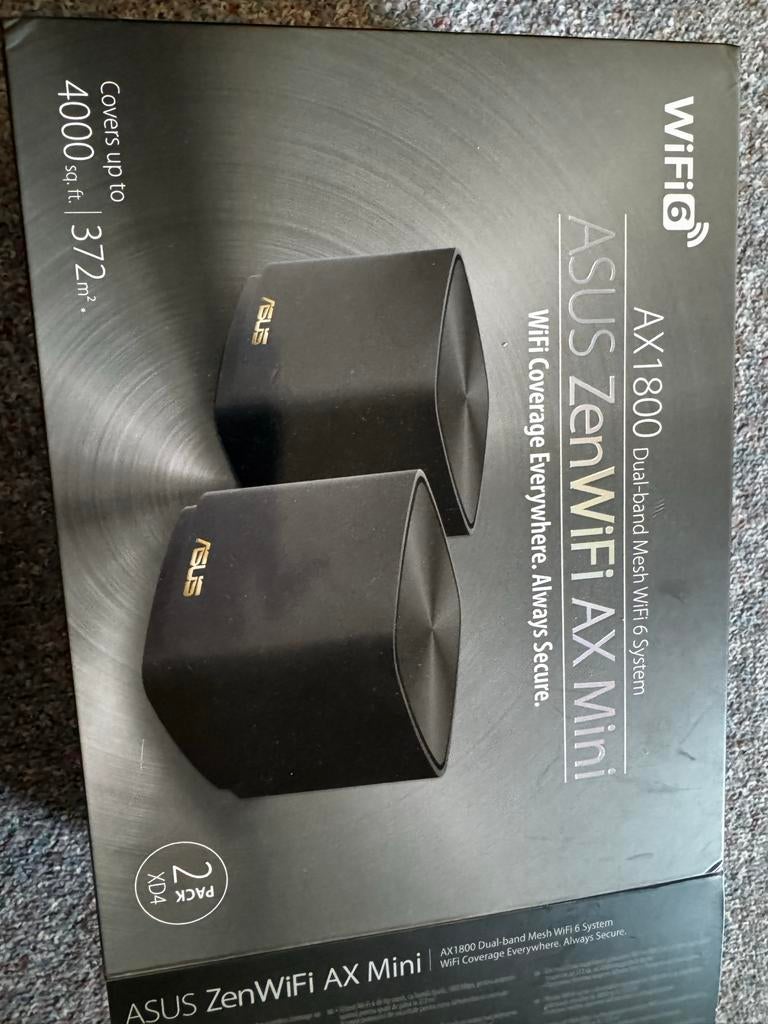 ASUS ZenWiFi AX Mini AX1800 WiFi 6 Mesh Systeem (2-pack), Ophalen, Zo goed als nieuw, Router