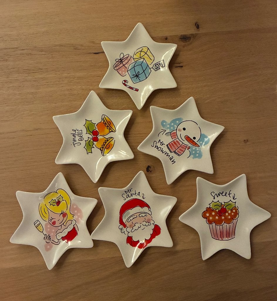 Kerst borden mini blond Amsterdam, Ophalen, Zo goed als nieuw, Bord(en), Aardewerk
