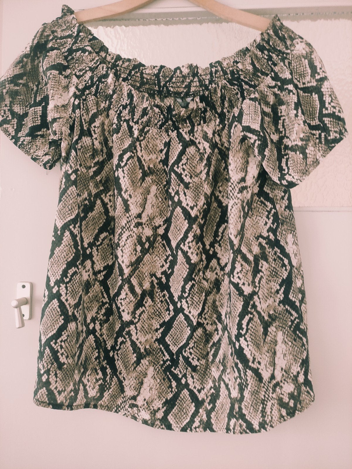 Zeeman top met slangenprint en korte mouwen maat 44, Meerkleurig, Zeeman, Maat 42/44 (L), Nieuw