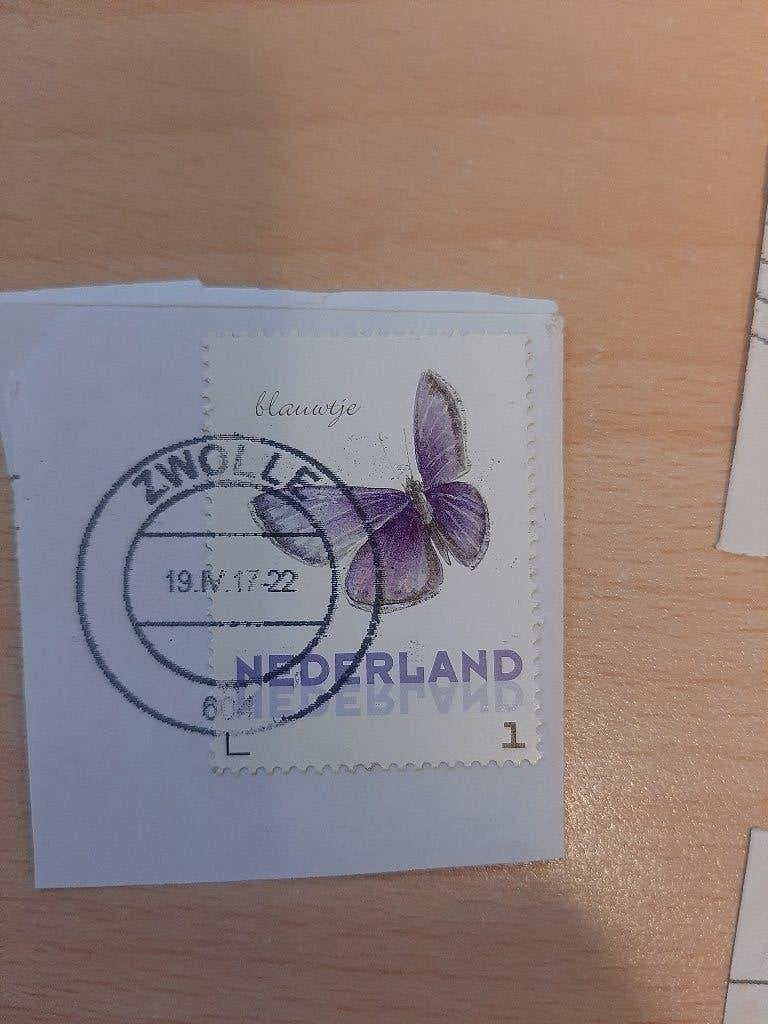Persoonlijke postzegel vlinder blauwtje, Verzenden, Gestempeld