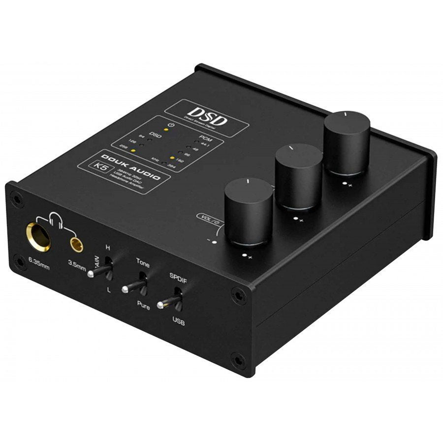 Douk Audio K5 DAC Headphone Amplifier ES9038Q2M + SA9312 32b, Ophalen of Verzenden, Nieuw
