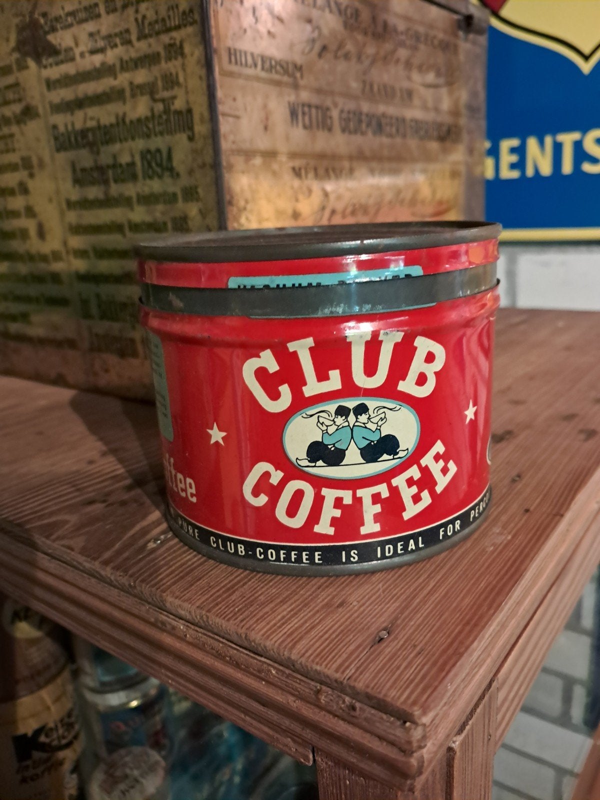 Niemeijers Club Coffee koffie blikje, Verzamelen, Blikken, Ophalen of Verzenden, Gebruikt, Koffie