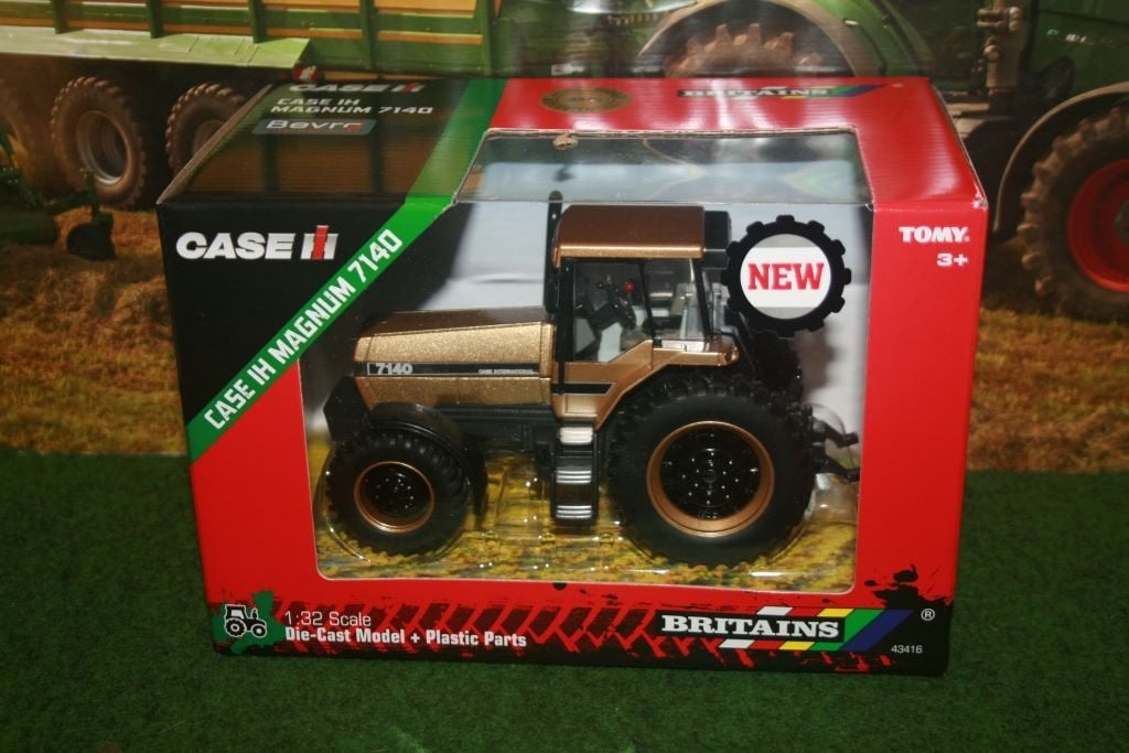 Boeryes: NIEUW Case IH Magnum 7140 Gold van Britains, Ophalen of Verzenden, Nieuw, Tractor of Landbouw, Britains
