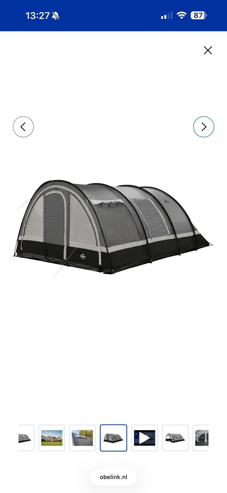 Mooie 6 persoons tent, Ophalen, Zo goed als nieuw