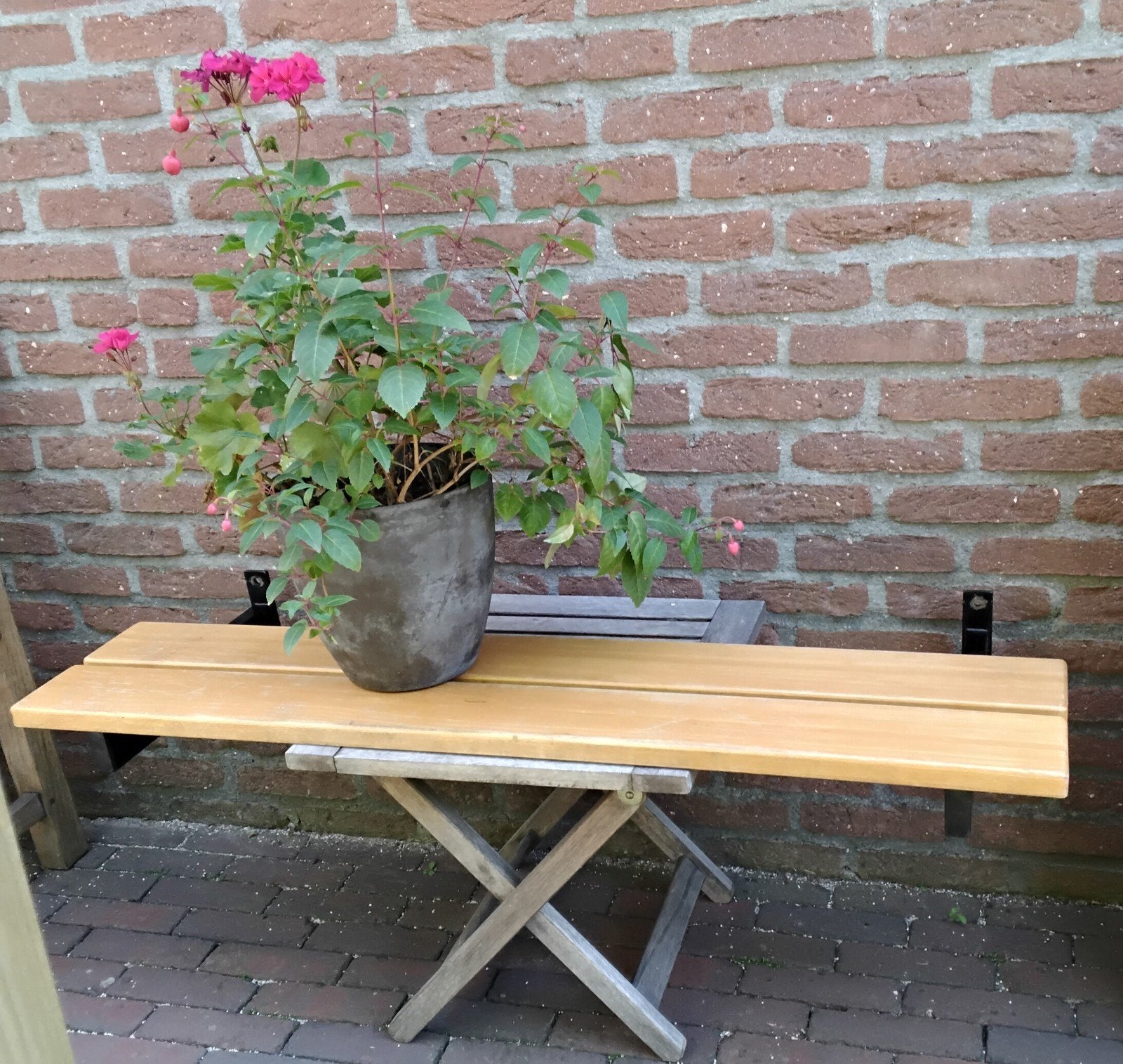 Plantenbankje, Ophalen, Gebruikt, Hout