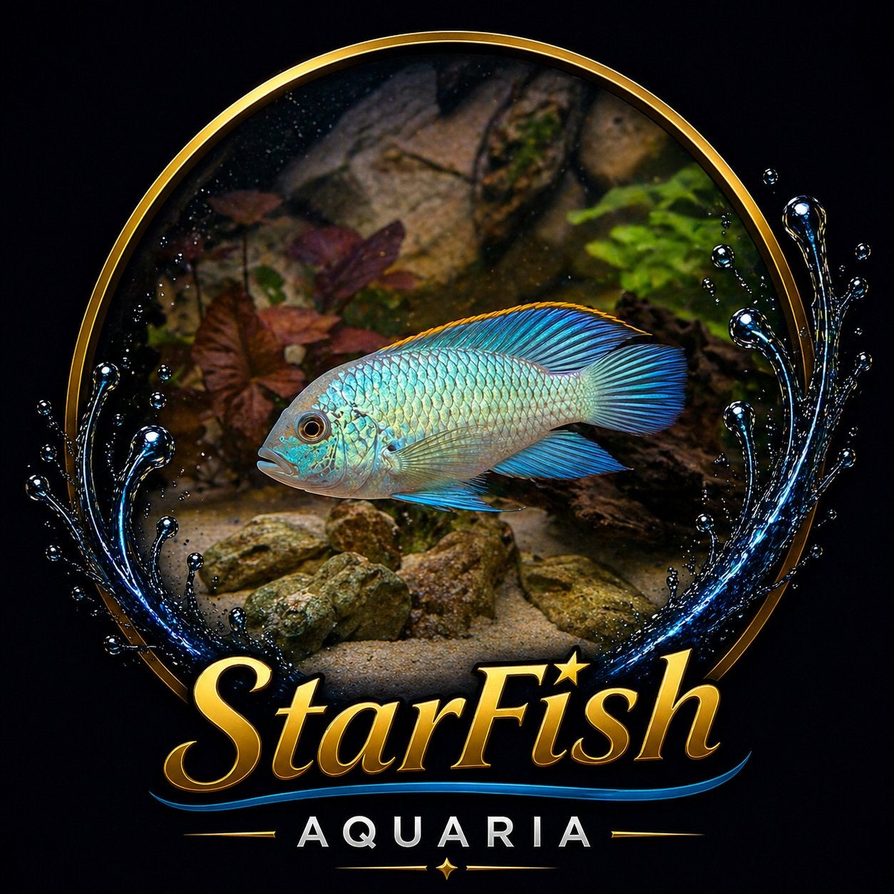 Electric Blue Acara, Vis