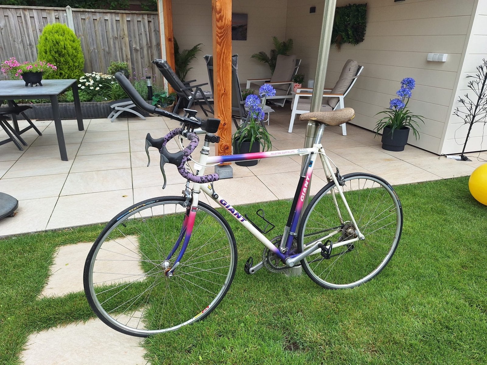 Mooie Giant Wielrenfiets - 14 versnellingen, 59 inch frame, Fietsen en Brommers, Fietsen | Racefietsen, Ophalen, Gebruikt, Heren