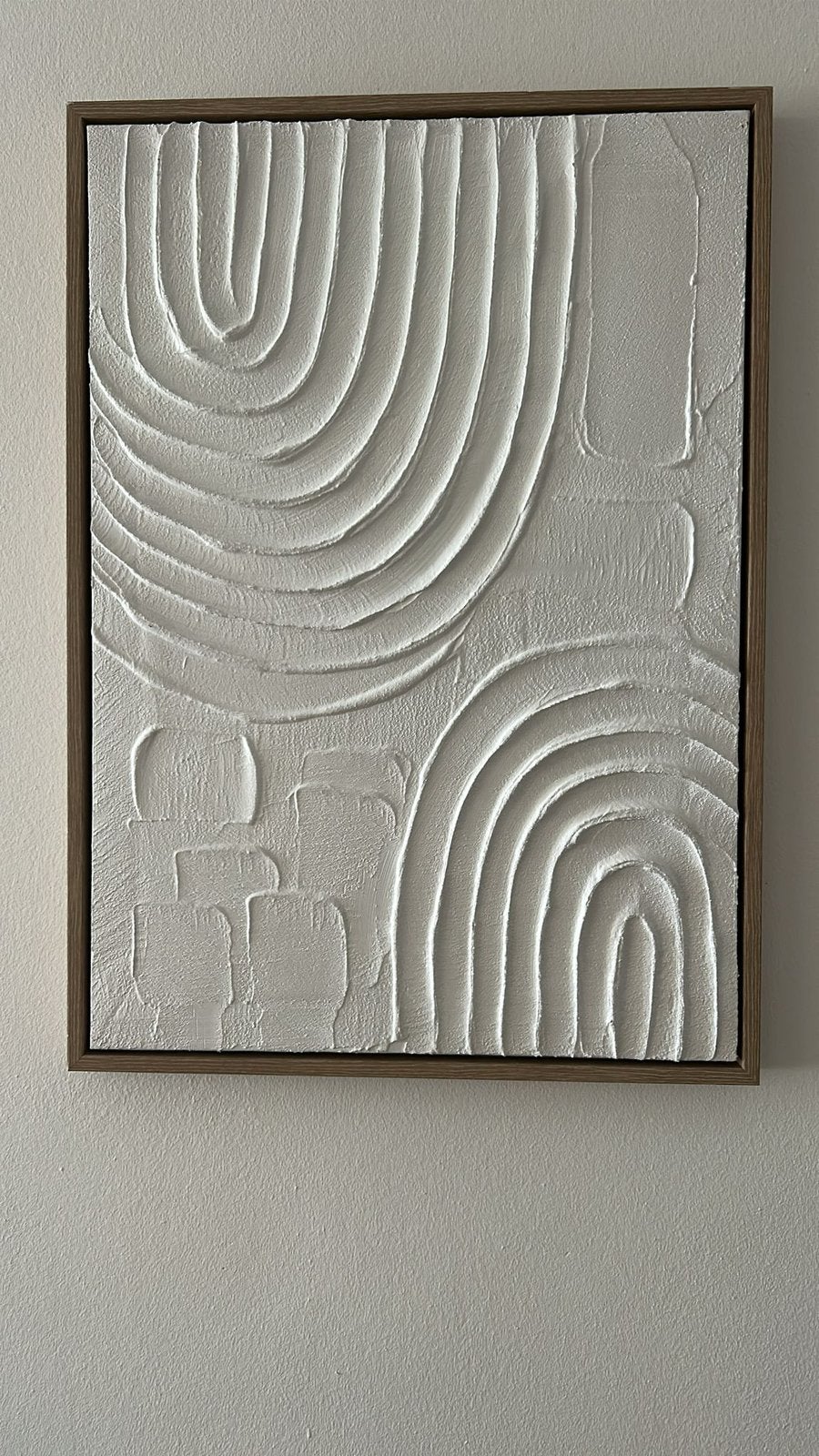 Schilderij wanddecoratie japandi stijl, Ophalen
