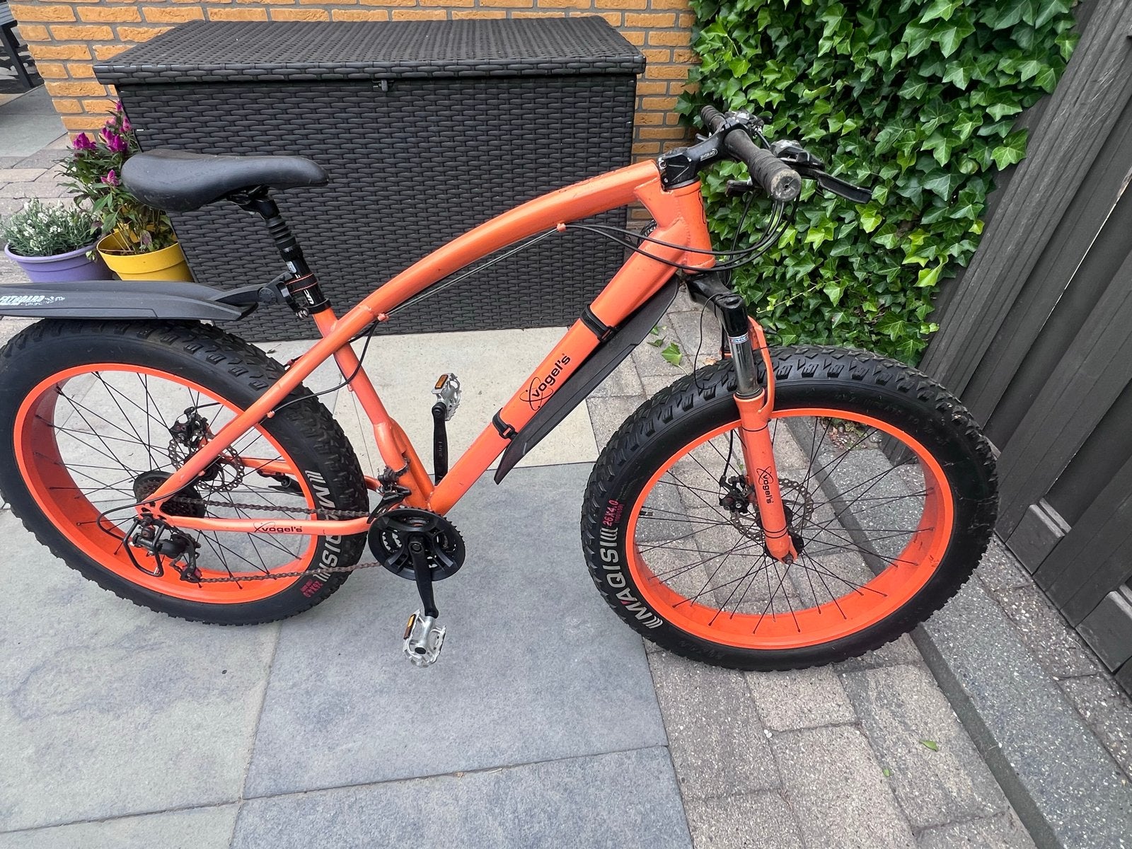 Vogel's Fatbike - Oranje - 26 inch - Schijfremmen, Minder dan 10 versnellingen, Gebruikt, 26 inch, Schijfrem