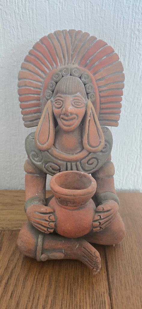 Maya beeldje van klei, Ophalen, Zo goed als nieuw, Mens