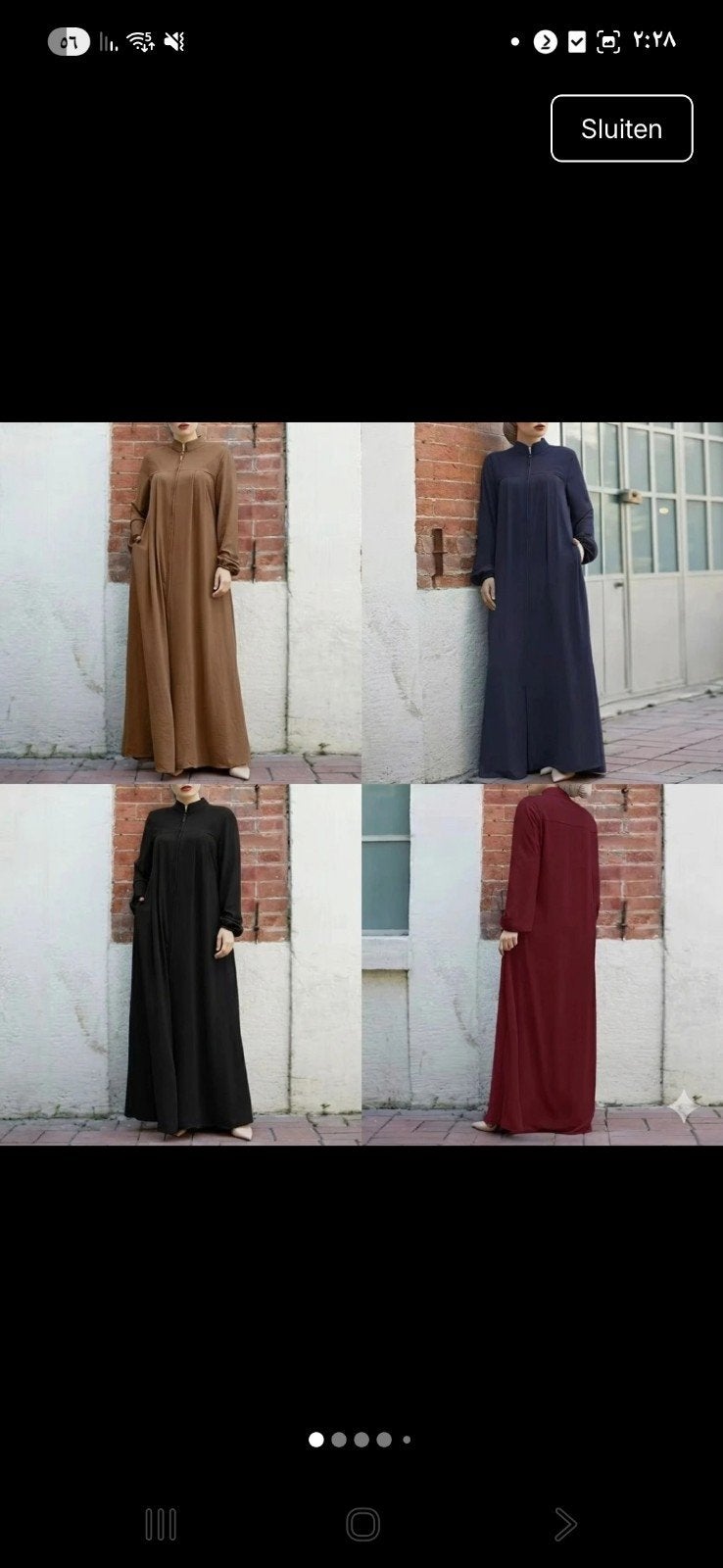 Lange jurk met rits - Diverse kleuren, Maat 38/40 (M), Zwart, Nieuw, Ophalen of Verzenden