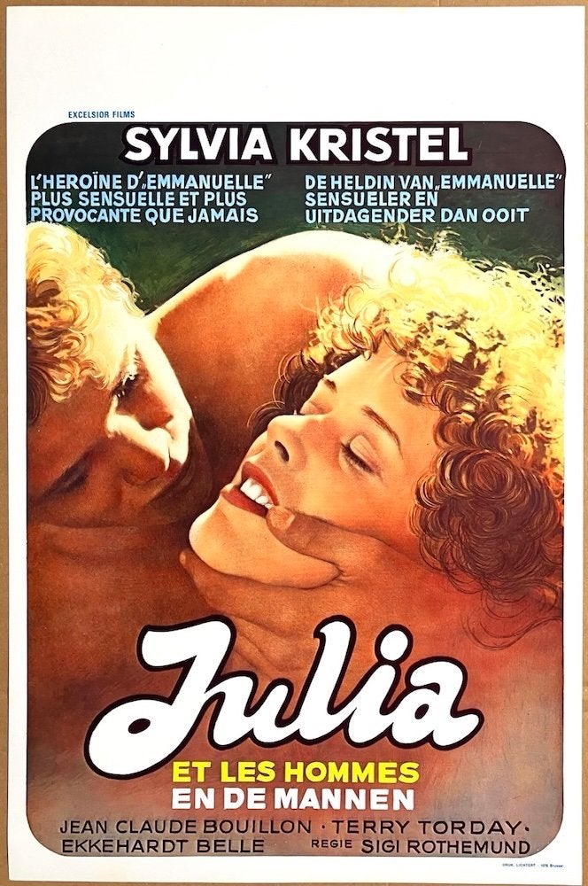 Julia (1974) - Sylvia Kristel - Originele filmposter, Verzenden, Zo goed als nieuw, A1 t/m A3, Film en Tv