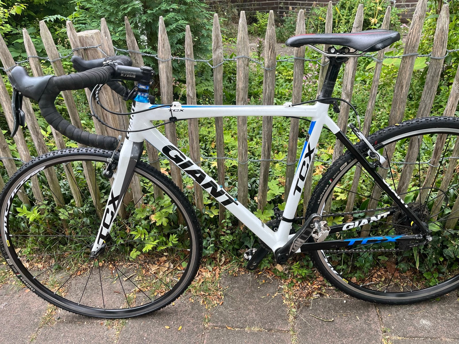 Giant TCX Cyclocrossfiets - Wit/Zwart/Blauw, Fietsen en Brommers, Ophalen, 28 inch, Gebruikt, Aluminium