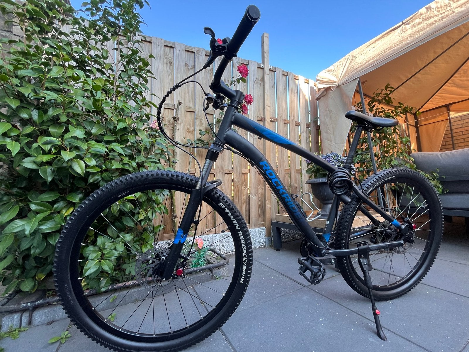 Rockrider ST120 Mountainbike met Kettingslot, Hardtail, Heren, Zo goed als nieuw, Schijfrem