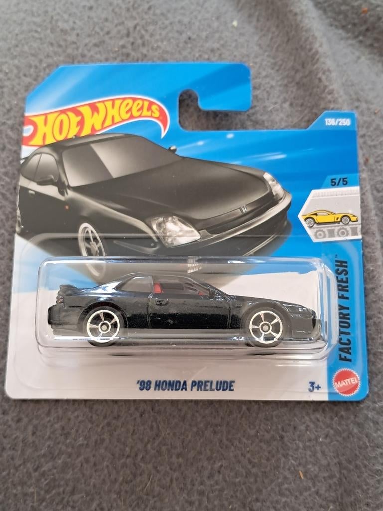 Hot Wheels '98 Honda Prelude zwart nieuw in verpakking, Ophalen of Verzenden, Nieuw, Auto