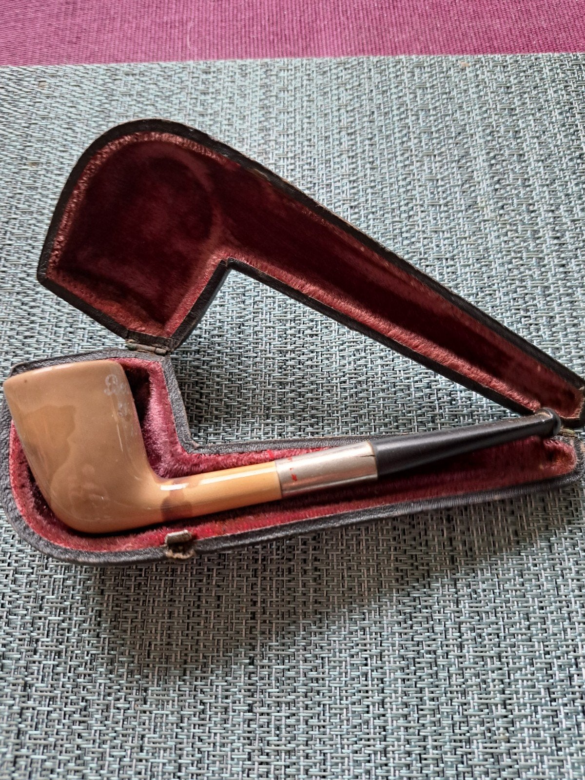 Vintage Pijp in Etui - Zo Goed als Nieuw, Ophalen, Zo goed als nieuw, (Water)pijp