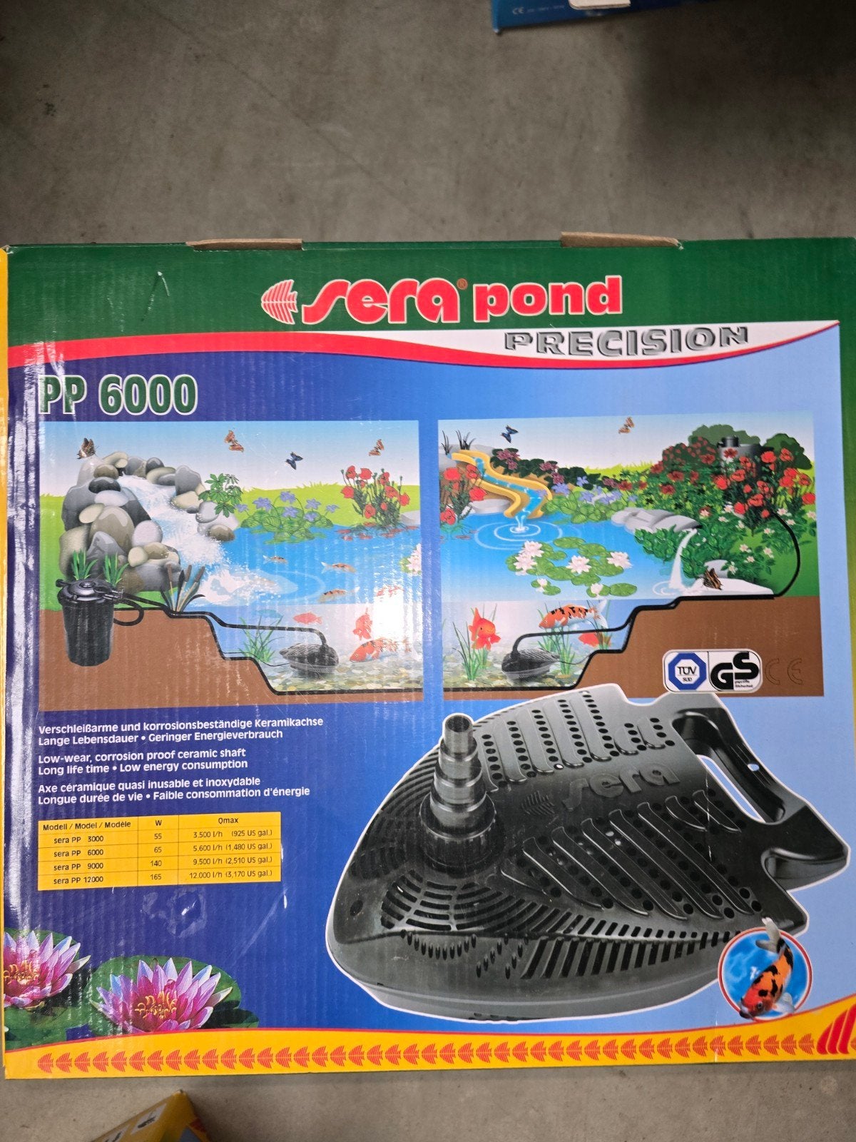 sera pond 6000pp, Ophalen
