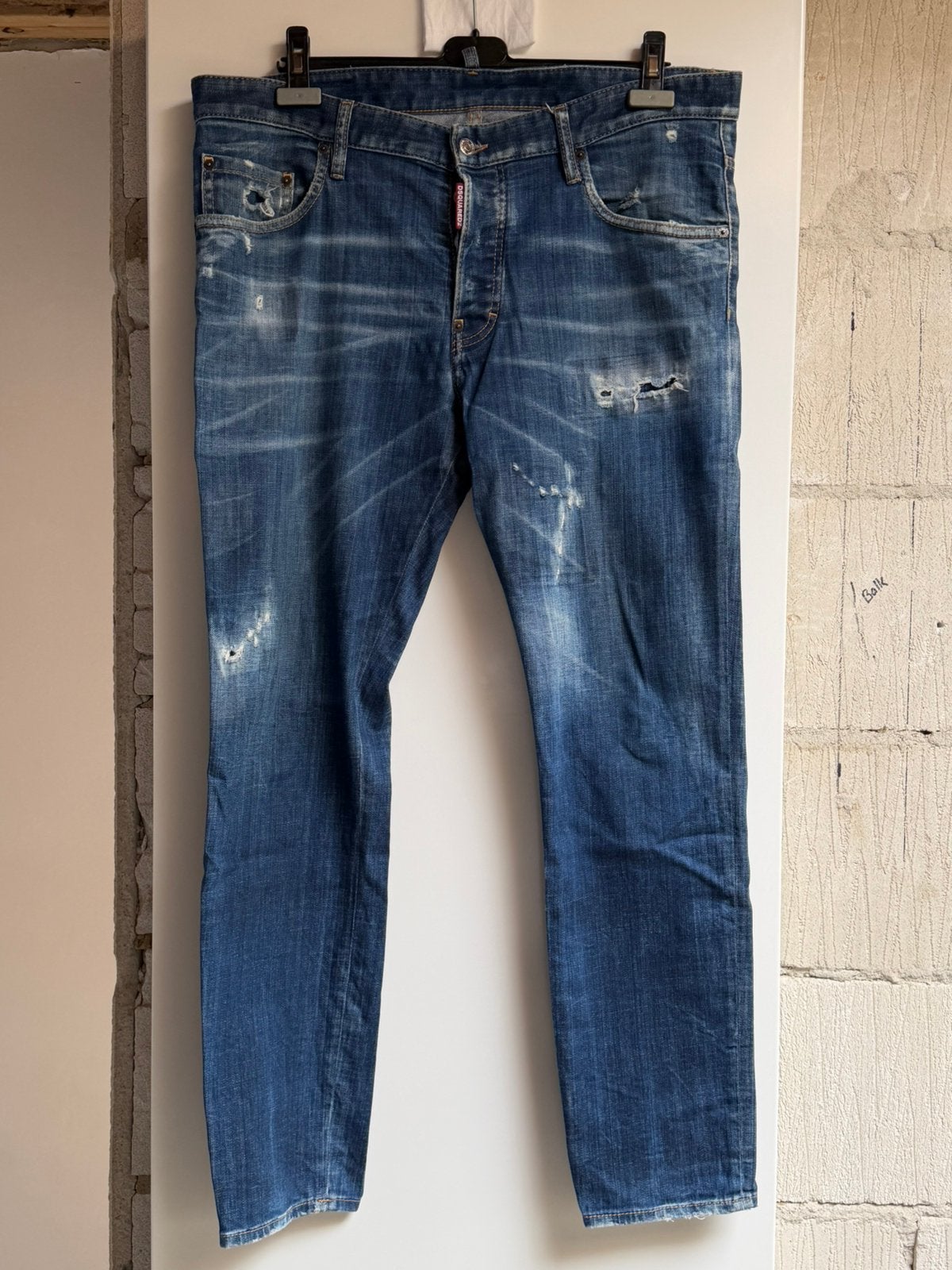 Jeans Dsquared2 mt. 54 Cool guy, Ophalen of Verzenden, Zo goed als nieuw, Blauw, W33 - W34 (confectie 48/50)