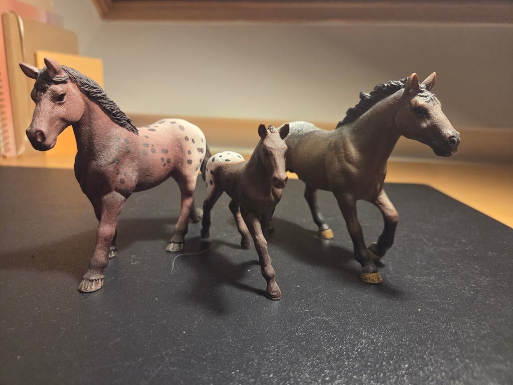Appaloosa familie schleich, Verzamelen, Dierenverzamelingen, Ophalen of Verzenden, Zo goed als nieuw, Paard, Beeldje of Figuurtje