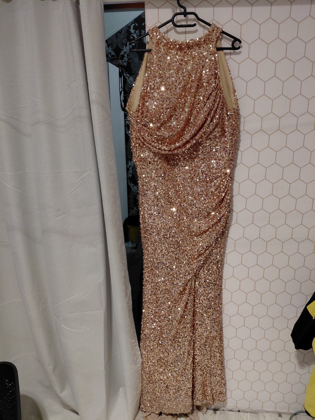jurk, Kleding | Dames, Galajurk, Zwart, Maat 42/44 (L), Ophalen of Verzenden