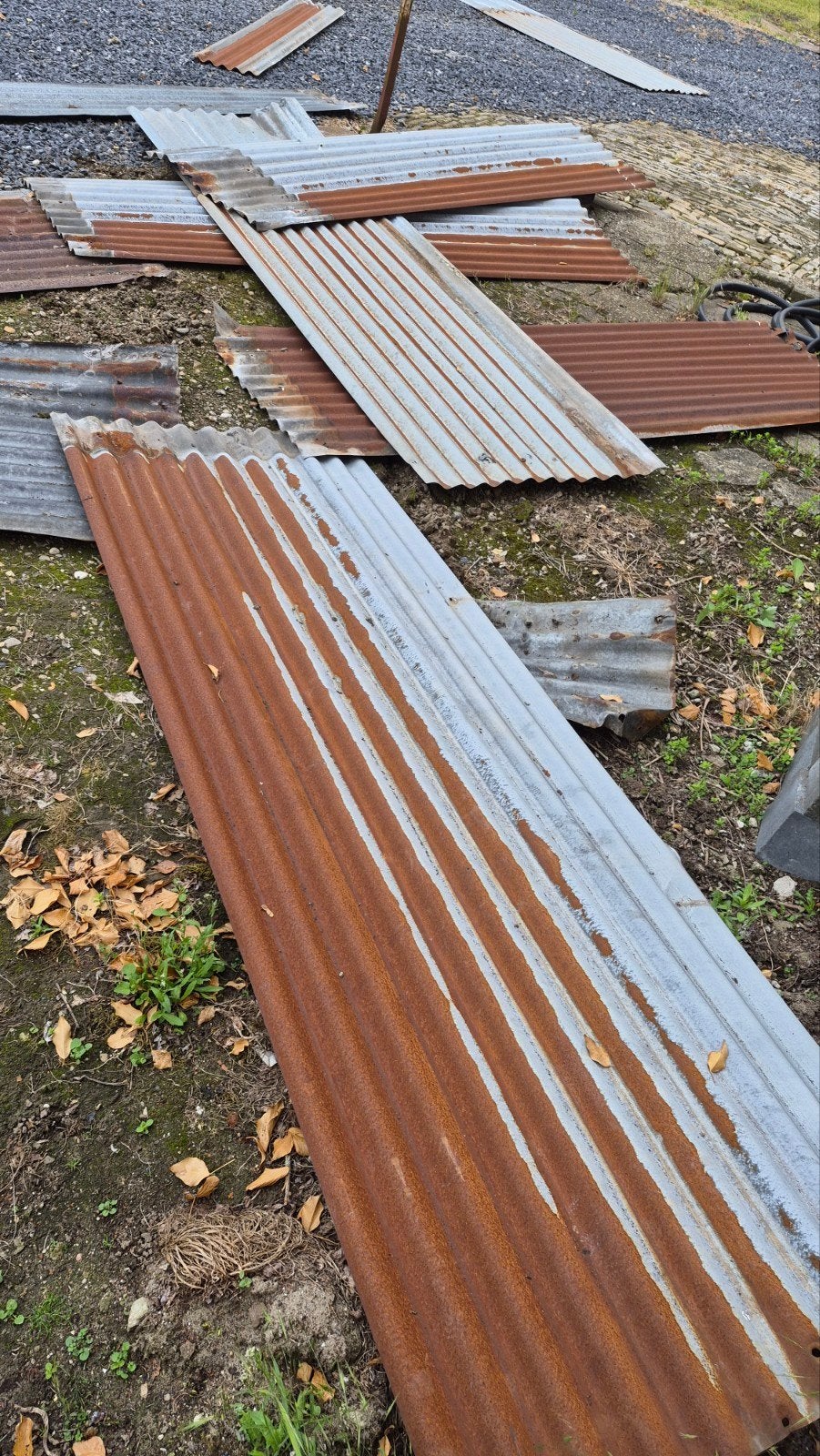 Stalen golfplaten, voor decoratie wand,  mancave, Doe-het-zelf en Verbouw, Ophalen, Gebruikt, Onbekend, Golfplaat